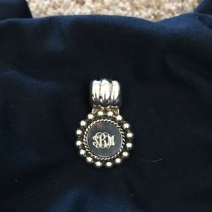 Engraved pendant sterling silver